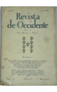 REVISTA DE OCCIDENTE, nºLVII.- Director: J. Ortega y Gasset.