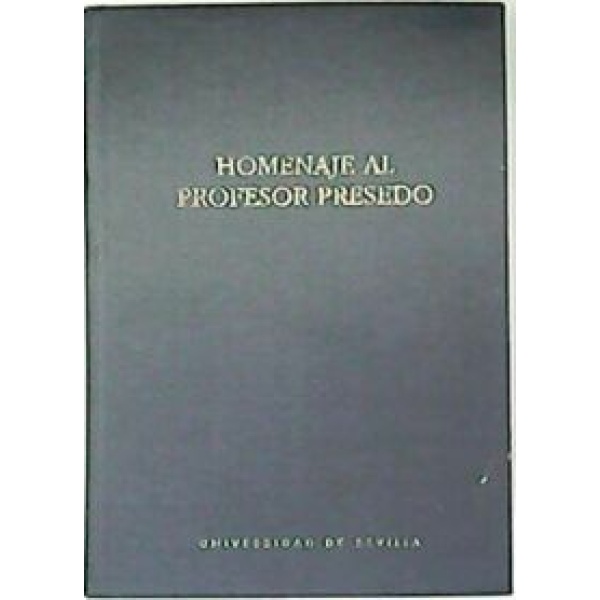 Homenaje al profesor Presedo.