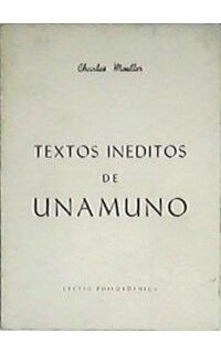 Textos inéditos de Unamuno. Traducción y presentación de Alberto Colao.