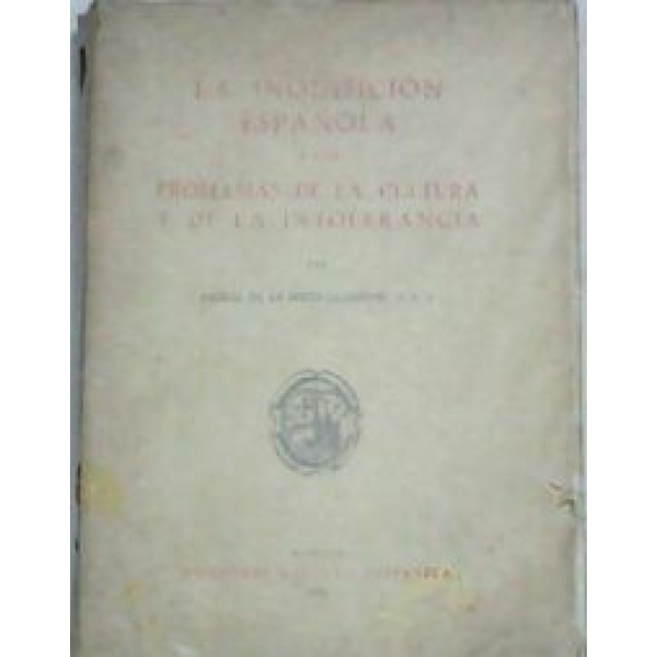 La inquisición española y los problemas de la cultura y de la intolerancia (Aportaciones inéditas para el estudio de la cultura y del sentimiento religioso en España). Sólo tomo II. TRADUCCIONES BÍBLICAS EN LENGUAS ROMÁNICAS - LA REFORMA EN EUROPA - LA ERUDICIÓN ECLESIÁSTICA - EN TORNO AL PROCESO DEL ARZOBISPO CARRANZA - ALGUNAS PERSONALIDADES EN LA INQUISICIÓN - ETC. Aunque en la cubierta dice Tomo II es obra independiente, pues el supuesto tomo 1 es una obra también independiente que se publicó en el año 1953 bajo el mismo título, sin ninguna indicación como tomo 1 y con otros contenidos sobre el mismo tema.