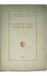 El cantar de Sancho II y Cerco de Zamora.