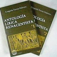 Antología lírica renacentista. 2 tomos.