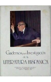 CUADERNOS PARA LA INVESTIGACIÓN DE LA LITERATURA HISPANICA. Nº 5