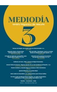Mediodía. Revista hispánica de rescate: literatura y crítica. Nº3. Noviembre/Diciembre de 2020.
