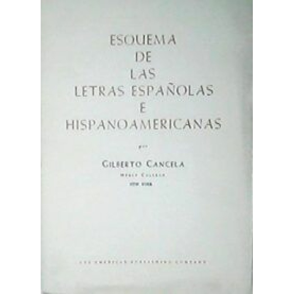 Esquema de las letras españolas e hispanoamericanas.
