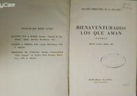 Bienaventurados los que aman. Premio Concha Espina 1956.