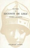 Oeuvres de Leconte de Lisle. Tome I: Poémes antiques.