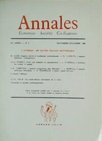 Annales. Économies. Sociétés. Civilisations. 40e Année. Nº 6.