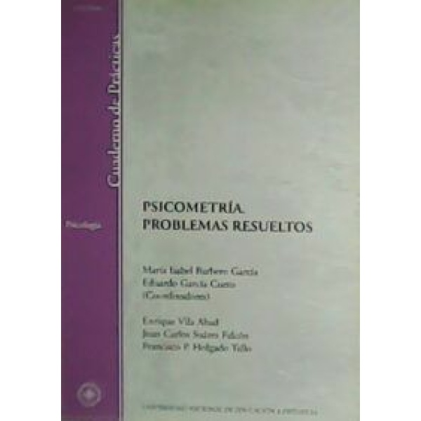 Psicometría. Problemas resueltos. Cuaderno de prácticas.