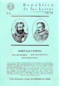 REPÚBLICA DE LAS LETRAS Nº 21. Revista de la Asociación Colegial de Escritores de España. Abril 1998